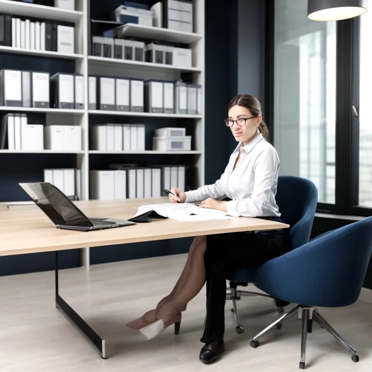 Team consultation in modern office